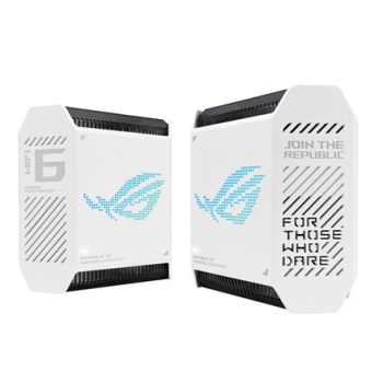 GT6(2PK) white ROG Rapture Wifi 6 802.11ax Tri-band Gigabit Gaming Mesh System-1