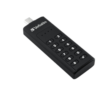 KEYPAD SECURE USB 3.1 DRIVE/256-BIT AES ENCRY 128GB USB-C-1