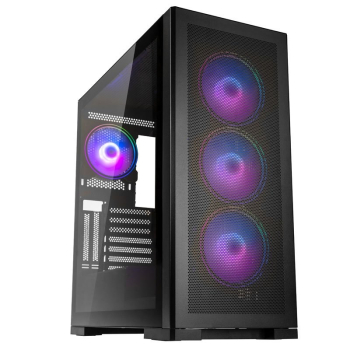 Kolink Unity Meshbay ARGB Midi-Tower, Szkło Hartowane - czarne-1