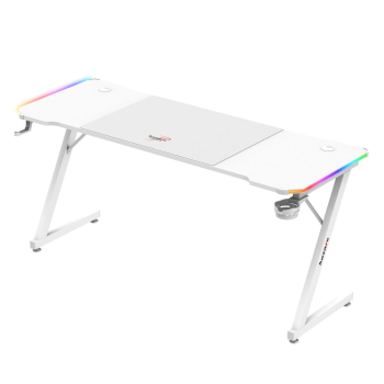 Biurko gamingowe Huzaro Hero 4.8 White RGB-1