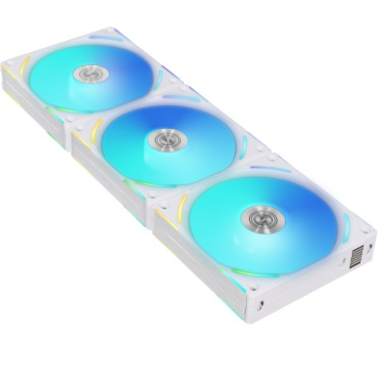 Lian Li UNI FAN AL120 V2 ARGB PWM Fan, Triple Pack with Controller - 120mm, white-1