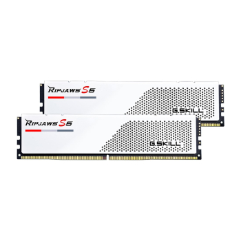 G.SKILL RIPJAWS S5 DDR5 2X16GB 5200MHZ CL40 XMP3 WHITE F5-5200J4040A16GX2-RS5W-1