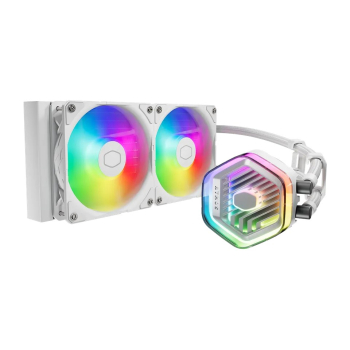 COOLER MASTER CHŁODZENIE WODNE MasterLiquid 240 Atmos ARGB White-1