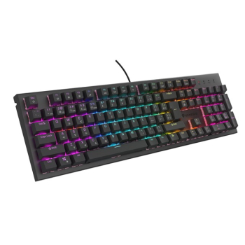 KLAWIATURA DLA GRACZY GENESIS THOR 303 CZ/SK PODŚWIETLENIE RGB MECHANICZNA SILENT SWITCH CZARNA HOT-1