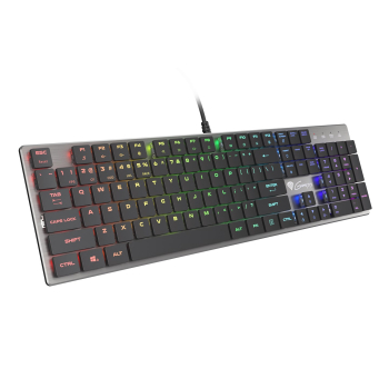 GENESIS Thor 420 RGB klawiatura Gaming USB AZERTY US English Srebrny-1