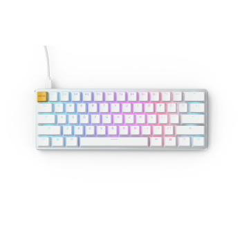 Glorious PC Gaming Race GMMK klawiatura USB QWERTY Amerykański międzynarodowy Srebrny, Biały-1