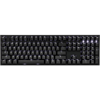 Ducky One 2 White LED klawiatura Uniwersalne USB Niemiecki Czarny, Biały-1