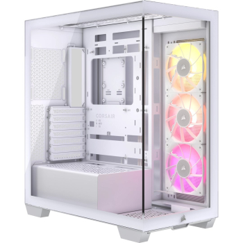 iCUE LINK 3500X RGB Tempered Glass Mid-Tower, White-1