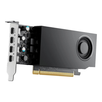 PNY NVIDIA A400 4GB GDDR6 64-bit, Low Profile, PCIe 4.0 x8, Single slot, 4 x Mini DisplayPort 1.4a, 50W, LP bracket, sma