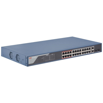 Switch niezarządzalny HIKVISION DS-3E1326P-EI 24x PoE + 2x Uplink, 370W-1