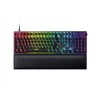Razer | Opcyjna klawiatura do gier Huntsman V2 | Klawiatura do gier | Światło LED RGB | RU | Przewodowe | Czarny | Klawi