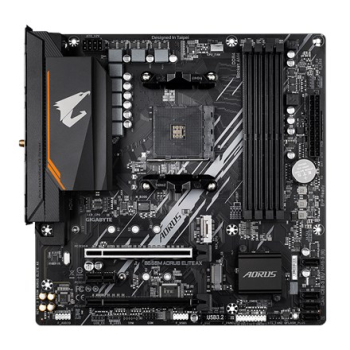 Gigabyte B550M AORUS ELITE AXG13 | Rodzina procesorów AMD | Gniazdo procesora AM4 | Pamięć DDR4 | Ilość złączy SATA: 4-1