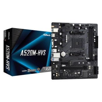 Asrock A520M-HVS AMD A520 Socket AM4 micro ATX-1