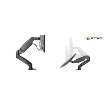 ICY BOX IB-MS303-T Stojak na monitor z podstawą montowaną na biurku do ekranu o przekątnej do 27" Raidsonic-1