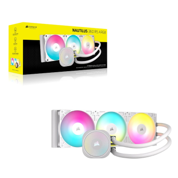CORSAIR NAUTILUS 360 ARGB White, 360mm Radiator, Liquid CPU Cooler-1