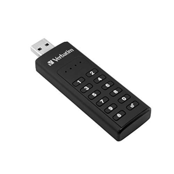 KEYPAD SECURE USB 3.0 DRIVE/256-BIT AES ENCRY 128GB USB A-1