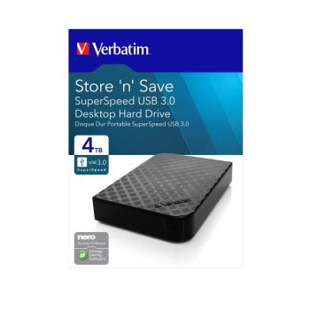 Verbatim Store 'n' Save zewnętrzny dysk twarde 4 TB Czarny-1