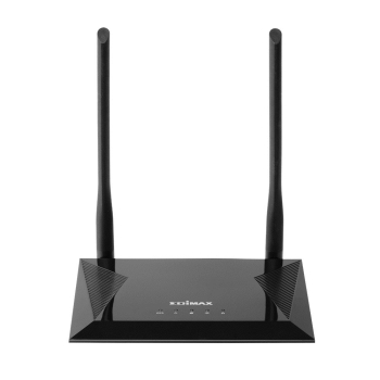 Edimax N300 router bezprzewodowy Fast Ethernet Jedna częstotliwości (2,4 GHz) Czarny-1