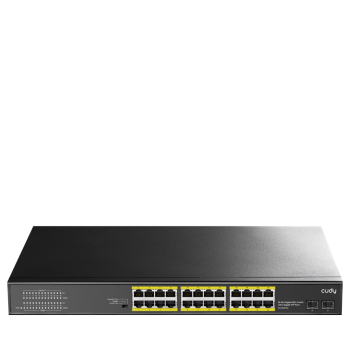 Cudy GS1028PS2 łącza sieciowe Gigabit Ethernet (10/100/1000) Obsługa PoE Czarny-1