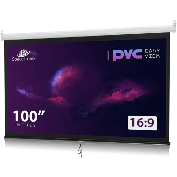 Ekran projekcyjny zwijany ręcznie 100" 16:9-1
