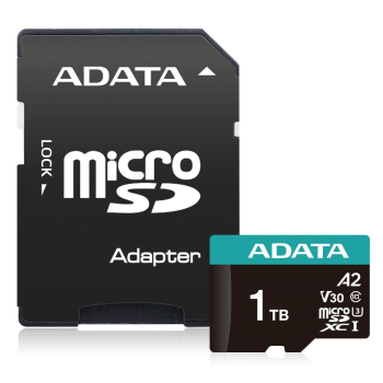 MEMORY MICRO SDXC 1TB W/AD./AUSDX1TUI3V30SA2-RA1 ADATA-1