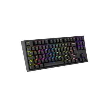 KLAWIATURA DLA GRACZY GENESIS THOR 404 TKL DE PODŚWIETLENIE RGB MECHANICZNA CZARNA GATERON YELLOW PR-1