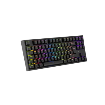 KLAWIATURA DLA GRACZY GENESIS THOR 404 TKL DE PODŚWIETLENIE RGB MECHANICZNA CZARNA KAILH BOX BROWN-1
