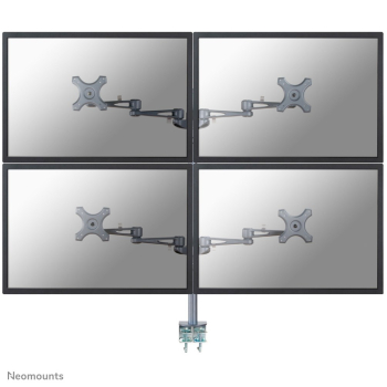 Neomounts FPMA-D935D4 uchwyt / stojak do monitorów 68,6 cm (27") Biurko Srebrny-1