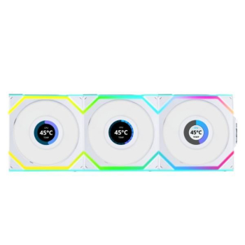 Lian Li UNI FAN SL Bezprzewodowy wentylator ARGB PWM, 3-pak z kontrolerem - 120 mm, biały-1