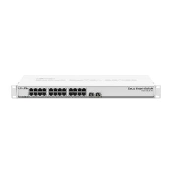 Mikrotik CSS326-24G-2S+RM łącza sieciowe Zarządzany Gigabit Ethernet (10/100/1000) Obsługa PoE 1U Biały-1