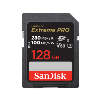 KARTA SANDISK EXTREME PRO SDXC 128GB 280/100 MB/s V60 UHS-II-1