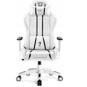 Fotel gamingowy DIABLO  X-ONE 2.0 normal fotel biało-czarny-1