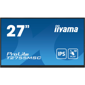iiyama ProLite T2755MSC-B1 monitor komputerowy 68,6 cm (27") 1920 x 1080 px Full HD LED Ekran dotykowy Blad Czarny-1