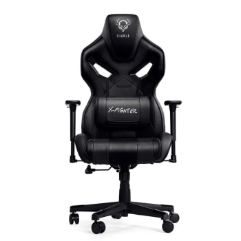Fotel gamingowy DIABLO X-FIGHTER fotel czarno-czarny-1