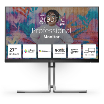 AOC Q27U3CV monitor komputerowy 68,6 cm (27") 2560 x 1440 px 4K Ultra HD LCD Czarny-1