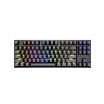 KLAWIATURA DLA GRACZY GENESIS THOR 404 TKL US PODŚWIETLENIE RGB MECHANICZNA CZARNA KAILH BOX BROWN-1