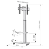 TECHLY STOJAK MOBILNY NA TELEWIZOR LED/LCD 37-70 C-3