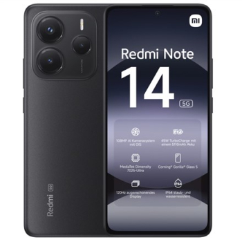 Smartfon Xiaomi Redmi Note 14 5G Midnight Juodas 6/128 GB-1