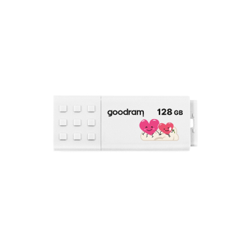 Pendrive GoodRam UME3-1280W0R11-V (128GB; USB 3.0; kolor biały) VALENTINE-1