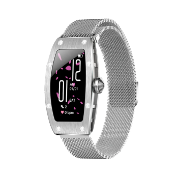 Smartwatch Kumi K18 Svarovski srebrny-1
