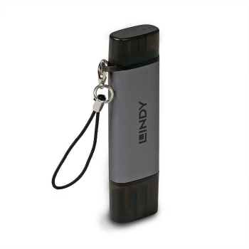 MEMORY READER USB3.2 C & A SD/43335 LINDY-1