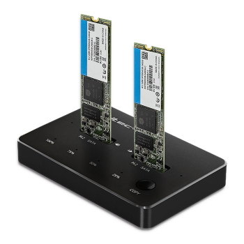 QOLTEC STACJA DOKUJĄCA DYSKÓW 2X SSD M.2 SATA | NGFF | USB TYP C-1