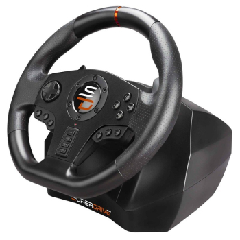 Kierownica i pedały SubSonic SA5595-PC, PC, D-pad, Przycisk opcji, 270°, Przewodowy, USB-1