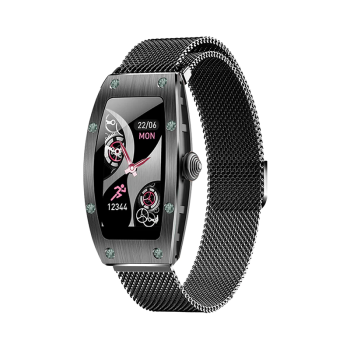 Smartwatch Kumi K18 Svarovski czarny-1