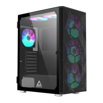 Montech X3 Mesh Midi-Tower, RGB, Szkło Hartowane - czarne-1