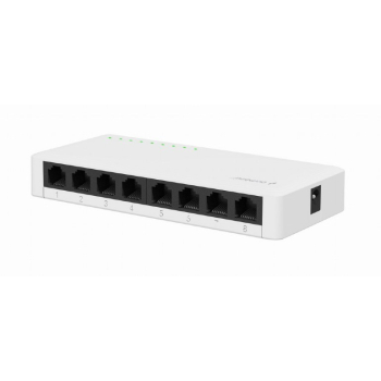 GEMBIRD SWITCH DESKTOP GIGABIT LAN (8X 10/100/1000MBPS) BIAŁY-1