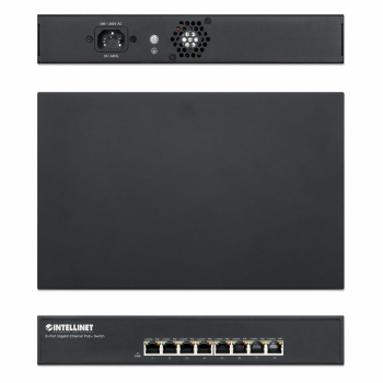 INTELLINET GIGABIT SWITCH 8X 10/100/1000 RJ45 POE+ 140W 19 RACK 560641-5