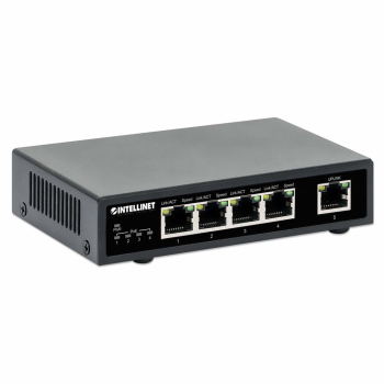 INTELLINET SWITCH GIGABIT 4X RJ45 POE+, 1X RJ45 GI-2