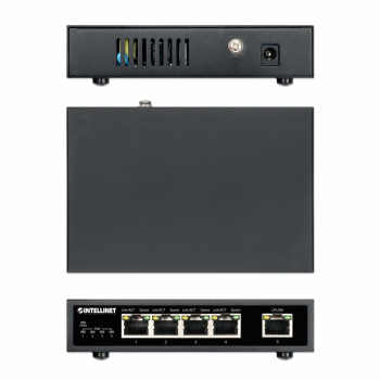 INTELLINET SWITCH GIGABIT 4X RJ45 POE+, 1X RJ45 GI-6