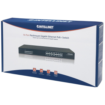 INTELLINET SWITCH GIGABIT 16X 1000MBPS RJ45 POE/PO-2